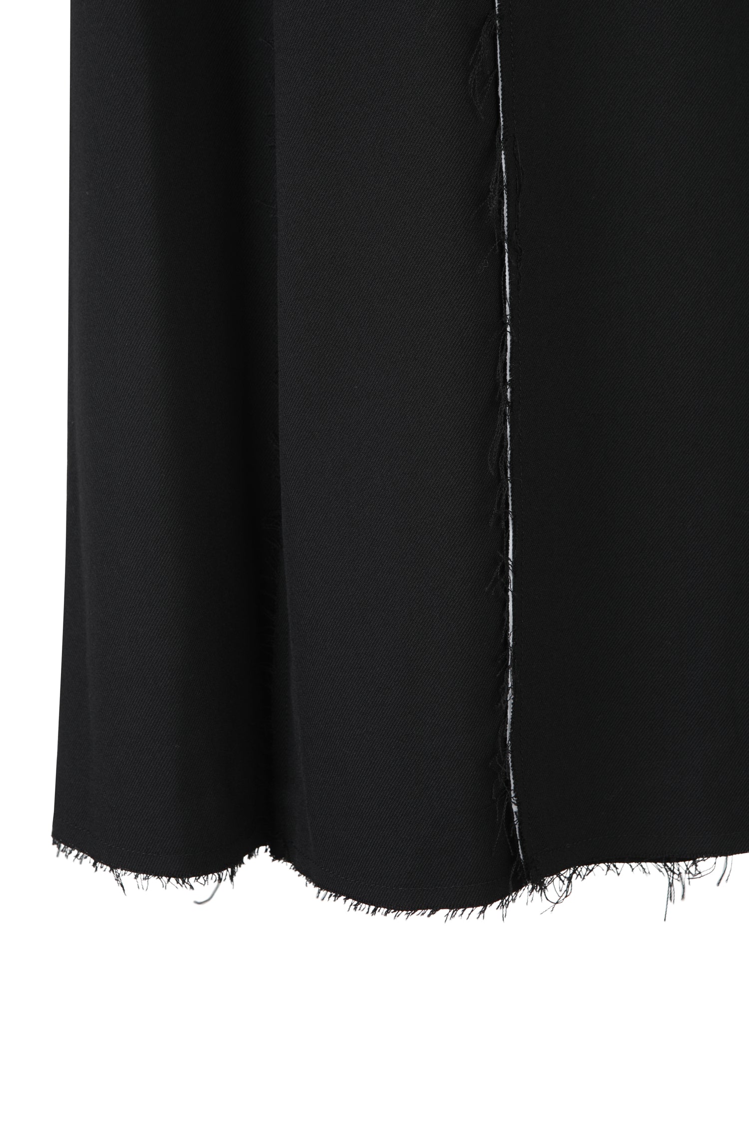 Raw Edge Detail Flare Long Skirt - Recode Global