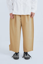 Raw Edged Two Tuck Pants - Recode Global