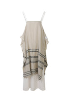 Muffler Mixed Sleeveless Long Dress - Recode Global