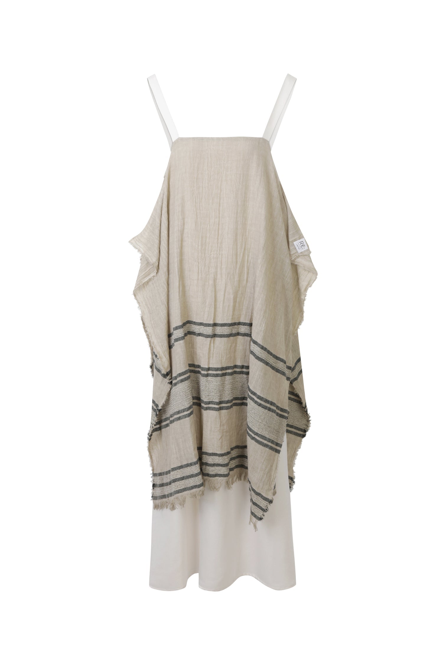 Muffler Mixed Sleeveless Long Dress - Recode Global