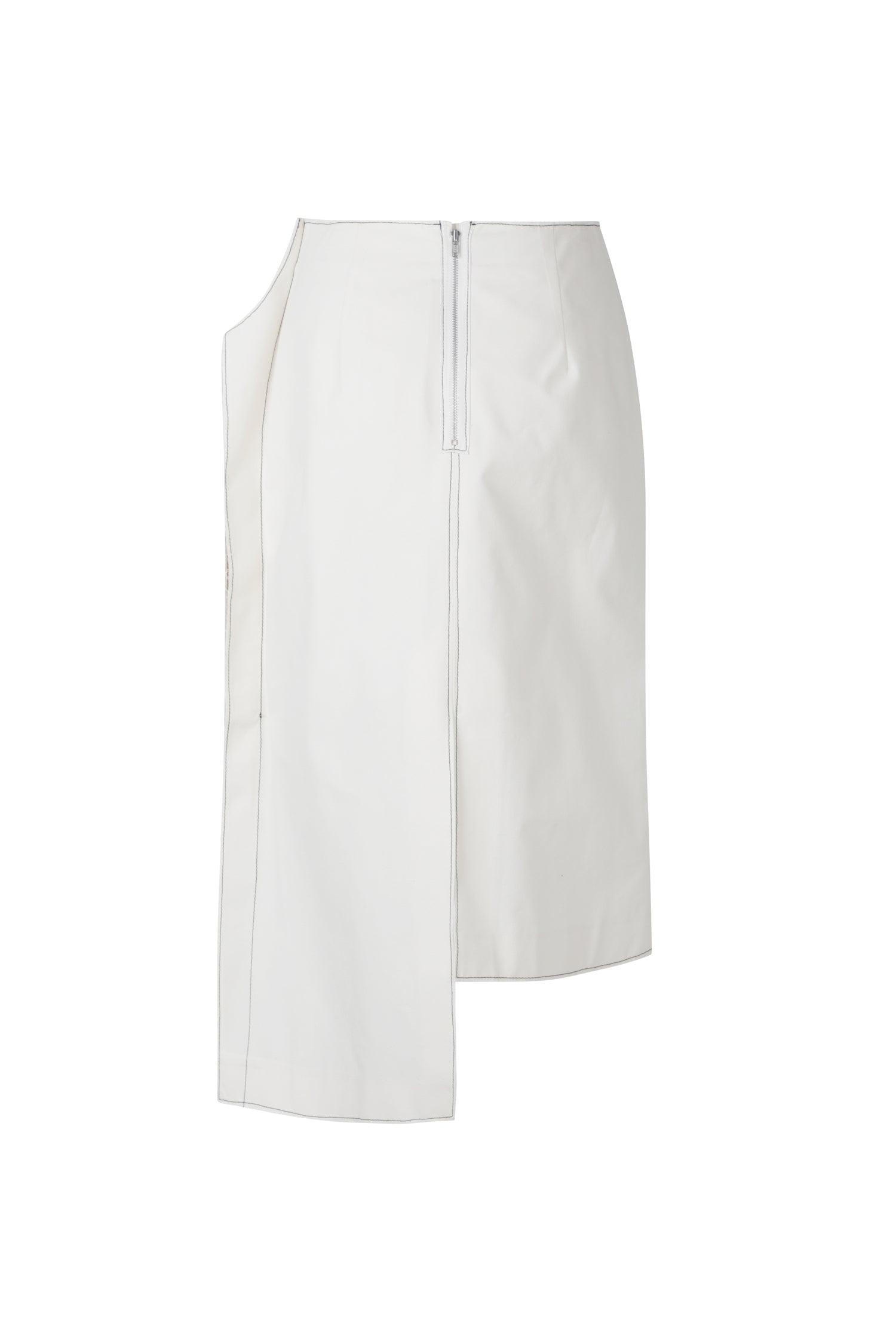 Asymmetry Linen Midi Skirt - Recode Global