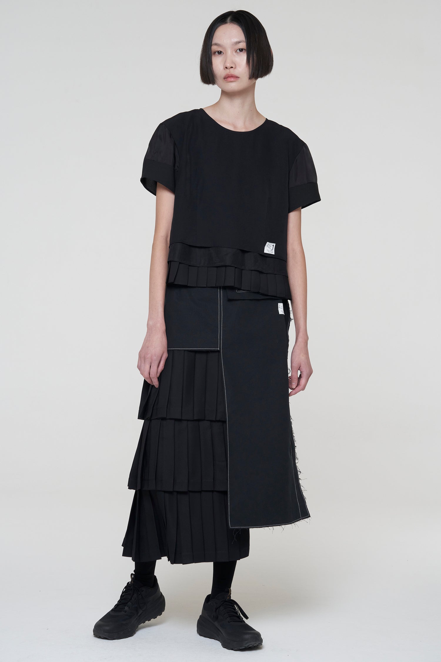 Unbalanced Pleated Skirt - Recode Global