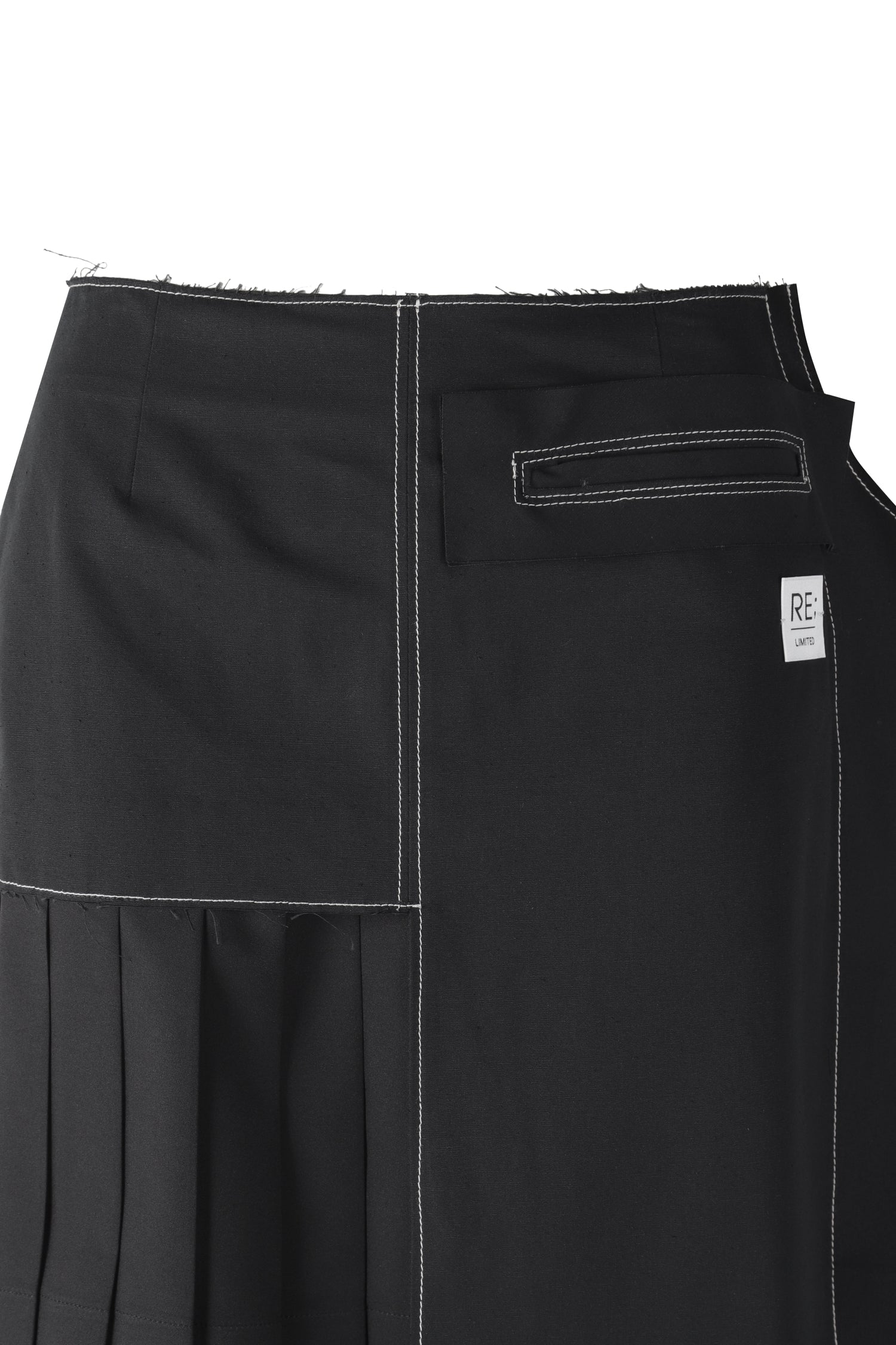 Unbalanced Pleated Skirt - Recode Global