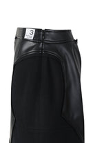 Recycled Leather Asymmetric Short Skirt - Recode Global