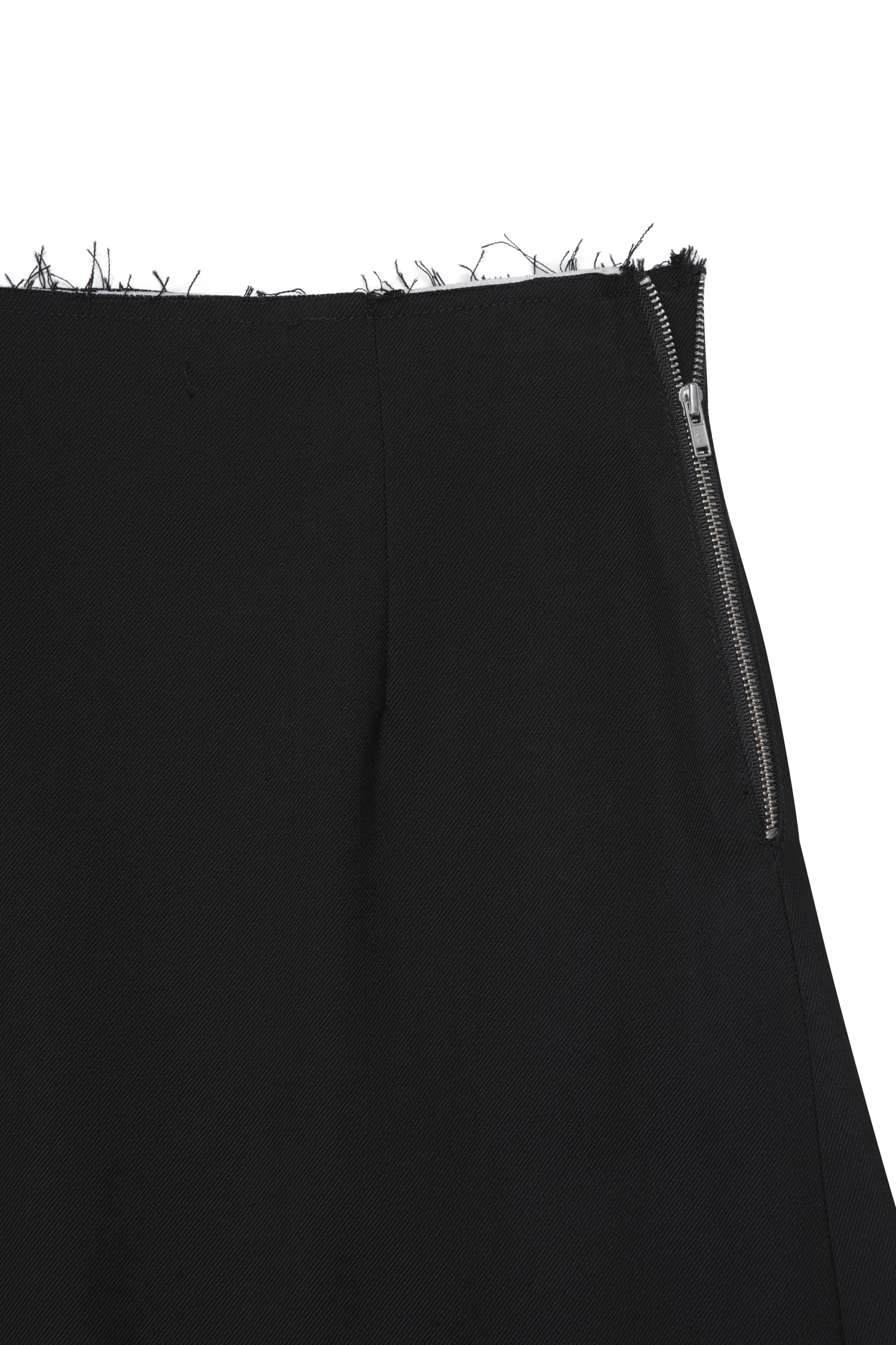 Raw Edge Detail Flare Long Skirt - Recode Global
