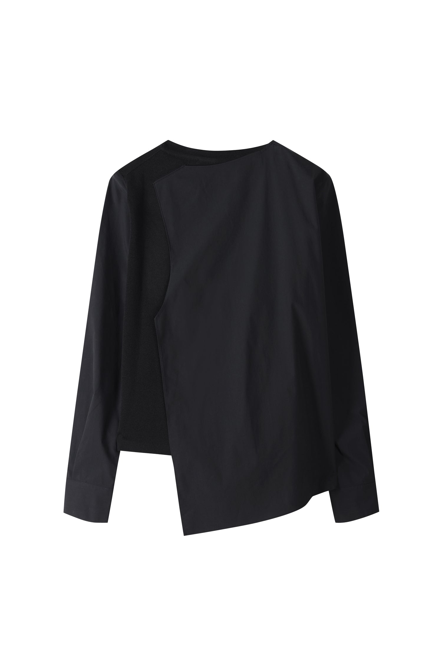 Half and Half Woven Knitted Blouse - Recode Global