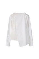 Half and Half Woven Knitted Blouse - Recode Global