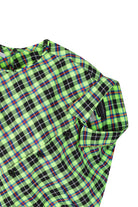 Unbalanced Green Check Shirts - Recode Global