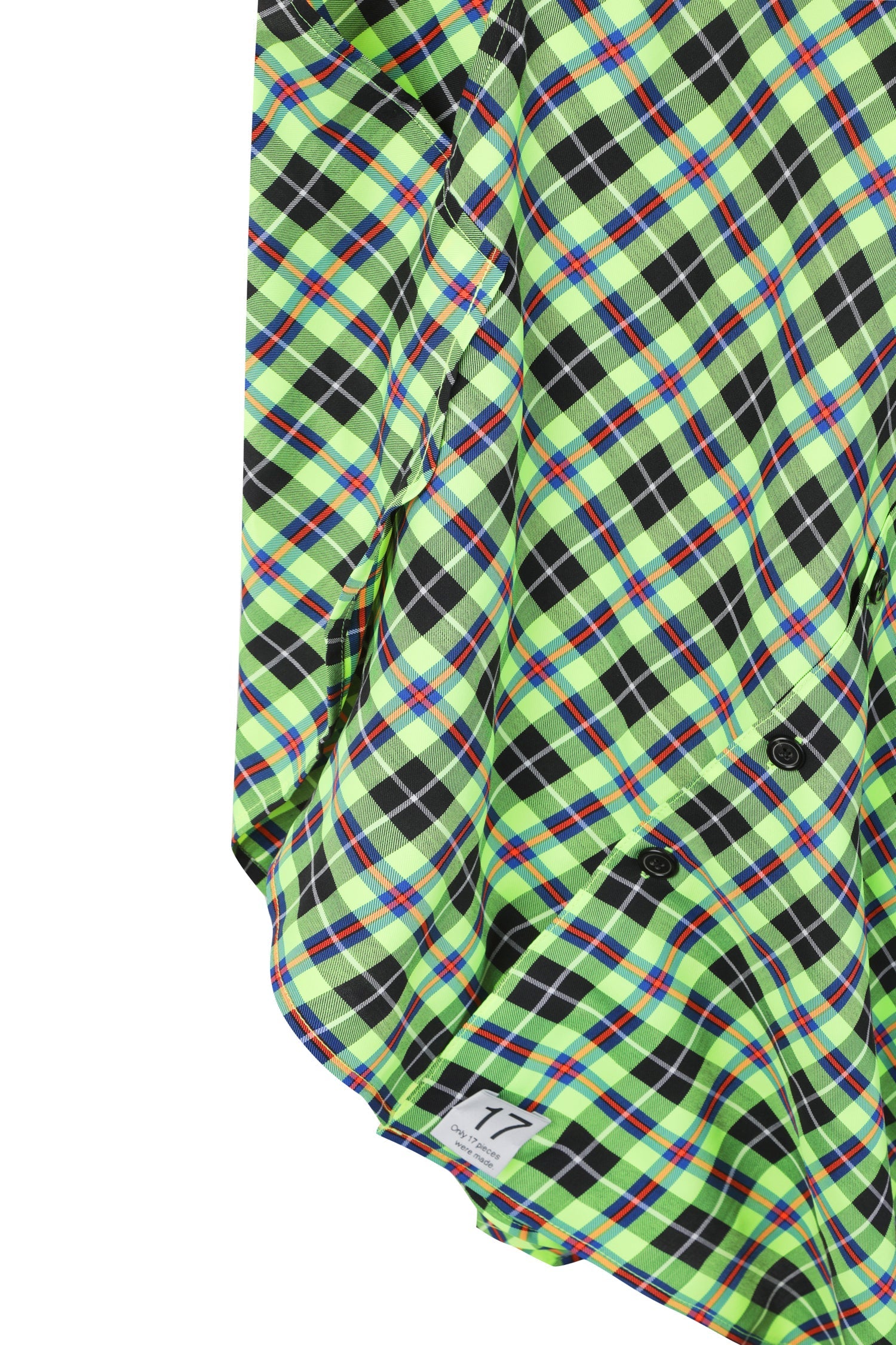 Unbalanced Green Check Shirts - Recode Global