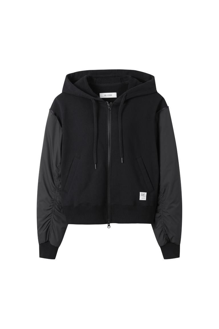 Bomber Sleeve Zipup Hoodie – CIRCULAR LIBRARY