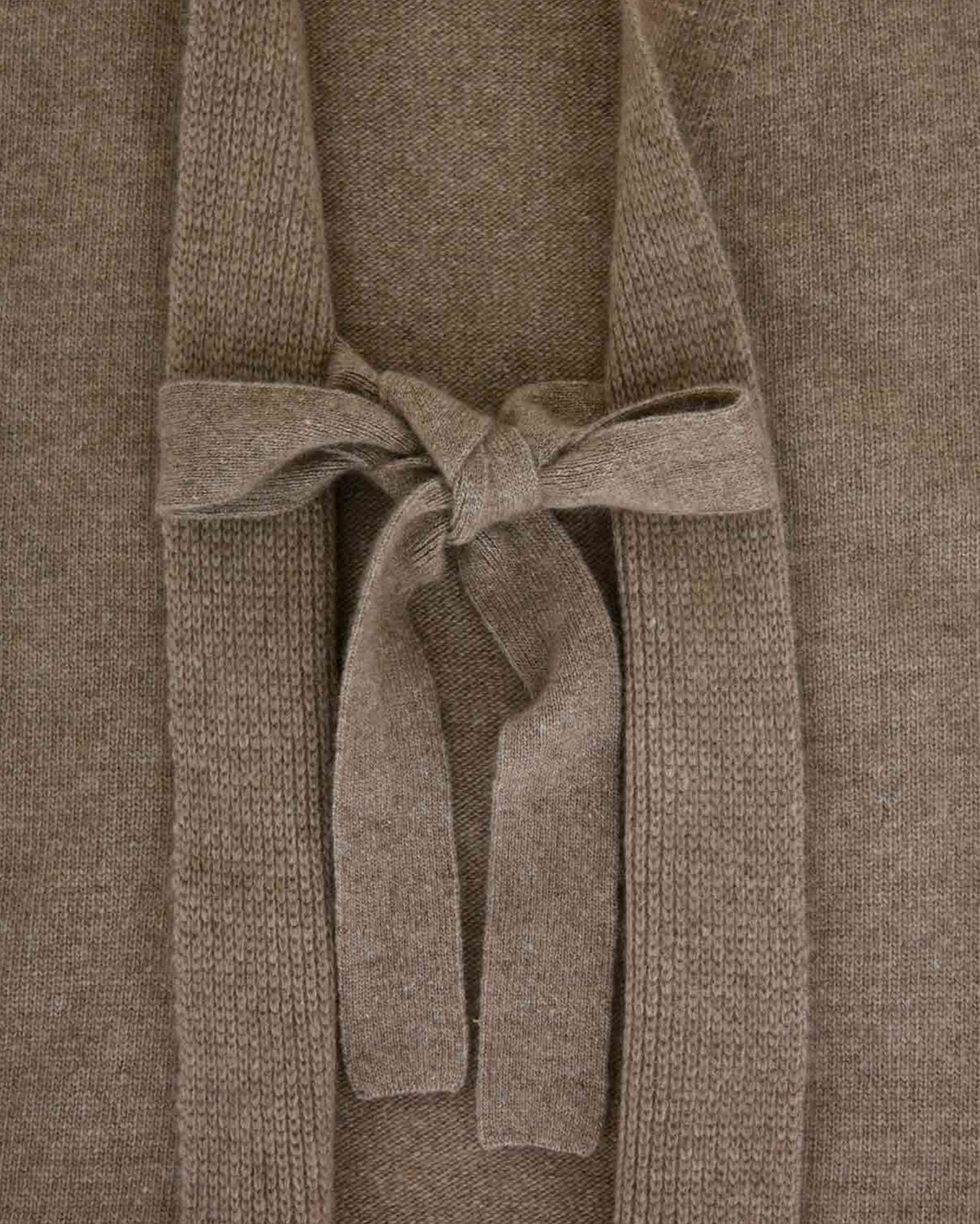 X Sundae School] Tie Cardigan - 100% Sustainable Cashmere